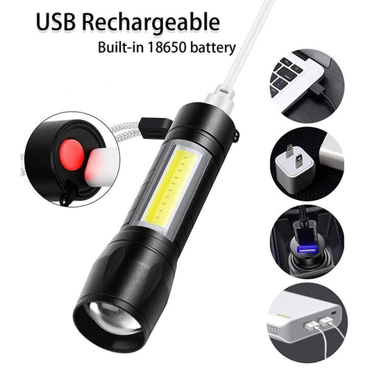 🔥Mini USB Rechargeable Torch Light -USB Charging🔥