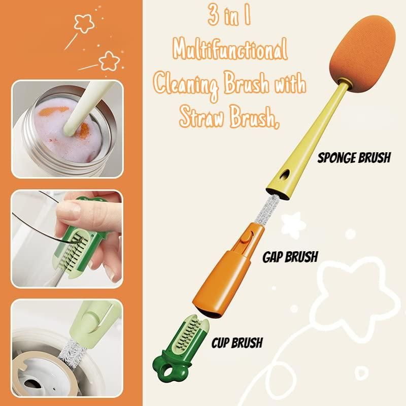 🤩3 in 1 Multifunctional Cleaning Brush for Water Bottles🤩
