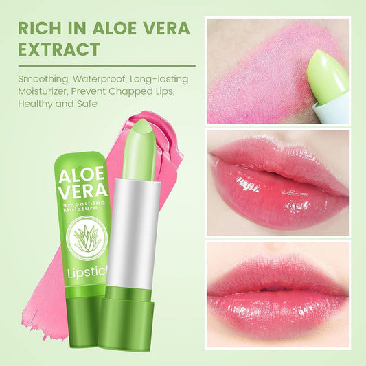 🤩Natural Aloe Vera Color Changing Lip Balm Lipstick (Set of 3)🤩