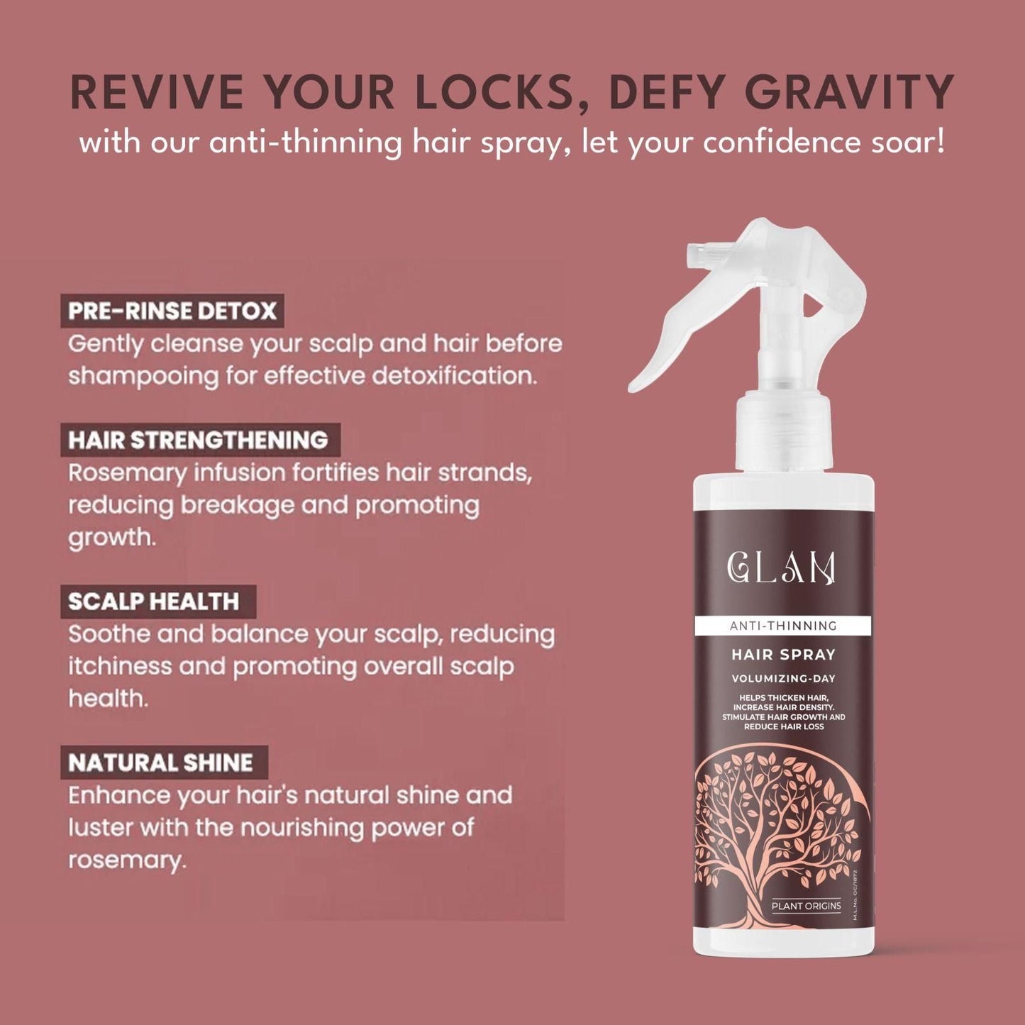 😍Glam Anti-Thinning Hair Spray - Volumizing Day Spray 100ml😍