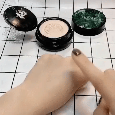 Waterproof CC Cream With Mushroom Head Makeup Brush