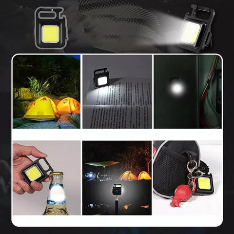 🤩Mini LED Flashlight Keychain Rechargeable with USB Portable Pocket🤩