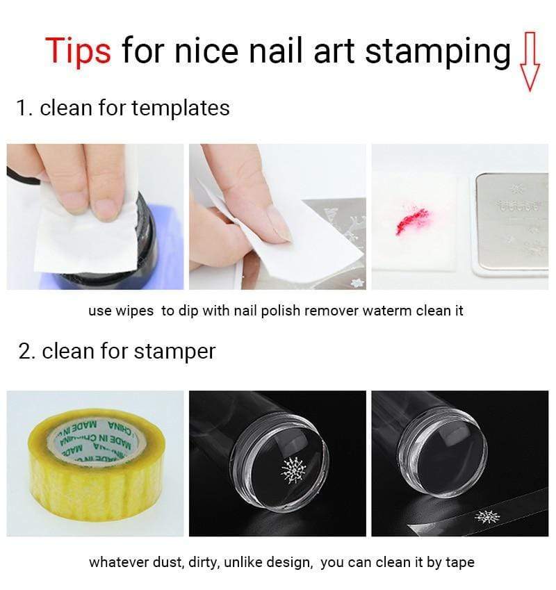 🤩Silicone Nail Art Stamper and Scrapper🤩