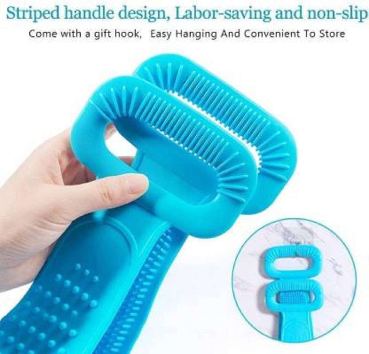 🤩Silicone Double side Body Back Scrubber and Bathing Brush🤩