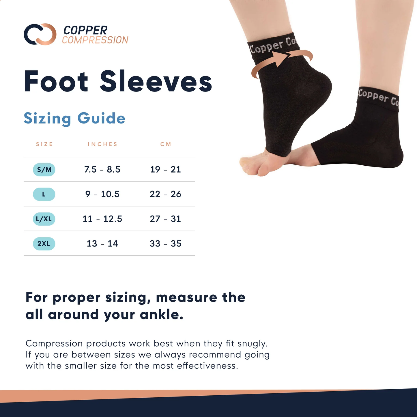 🤩Unisex Copper Compression Foot Recovery Sleeves(1 Pair)🤩