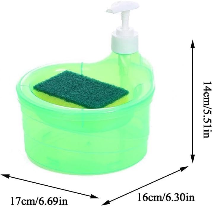 🤩Double Layer 2 in 1 Liquid soap Dispenser with Pump and Sponge🤩