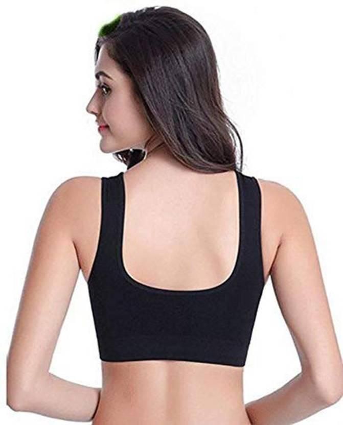 😍COMFORTABLE FRONT CLOSURE STYLISH WOMEN'S COTTON SOLID NON PADDED AIR BRA😍 [ 🔥BUY 1 GET 2 FREE]